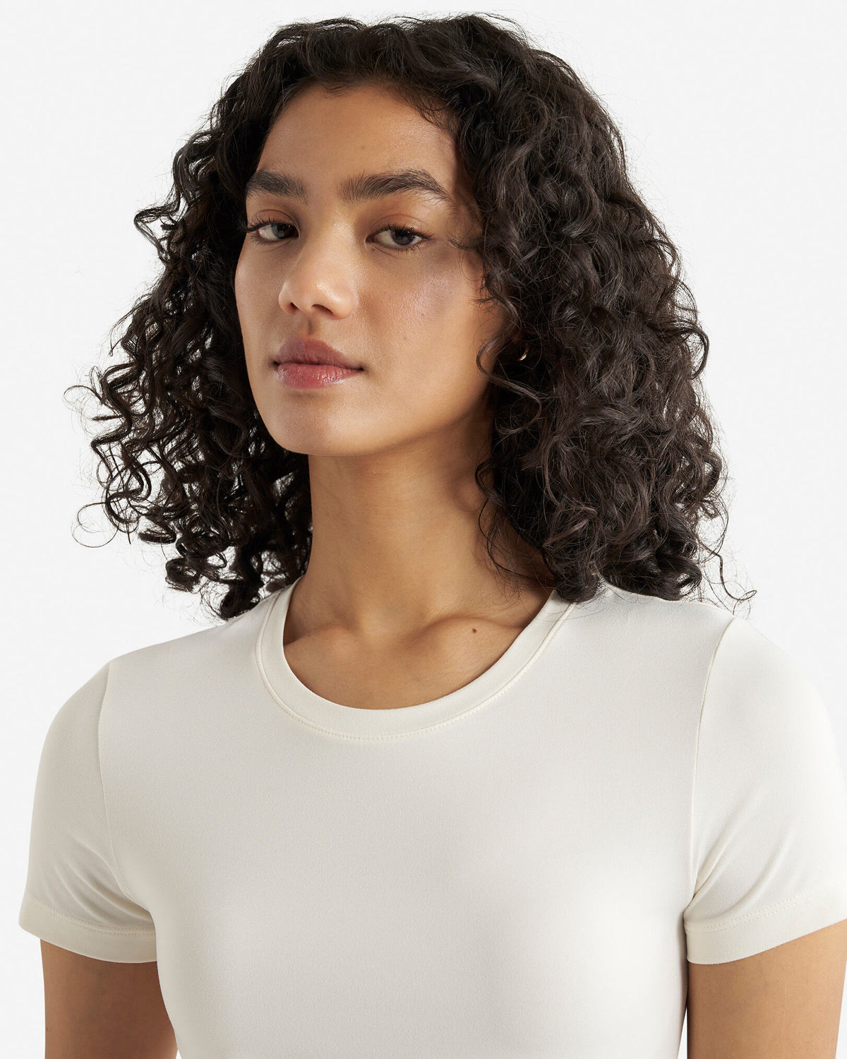 Renew Knit Short Sleeve T-Shirt / EGRET