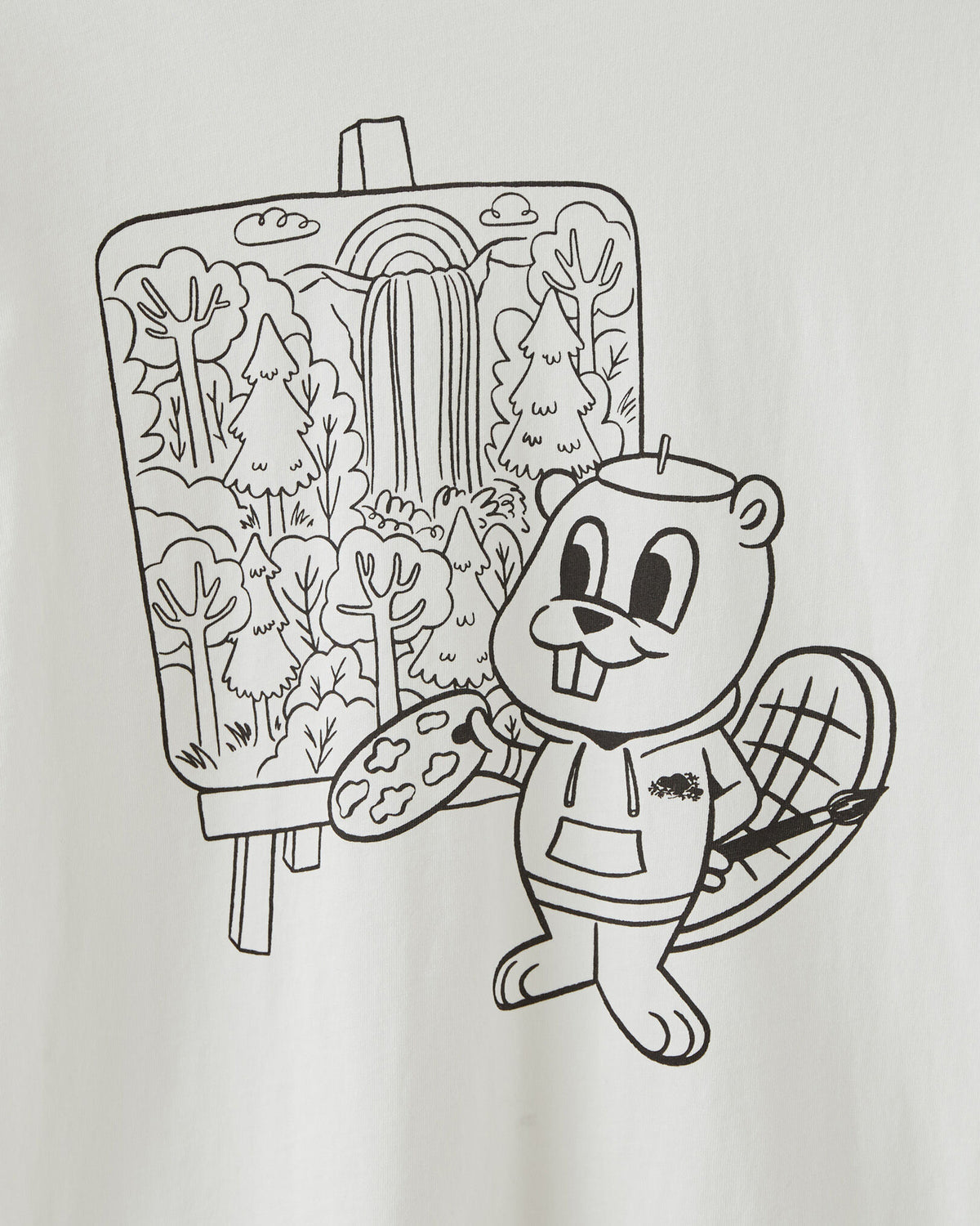 Kids Colour Your Buddy T-shirt / EGRET
