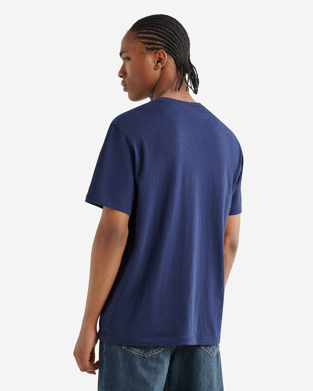 Mens Organic Cooper Beaver T-Shirt / NIGHTFALL BLUE MIX