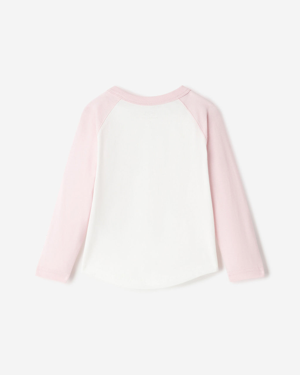 Toddler Cooper Baseball Long Sleeve T-Shirt / BABY PINK