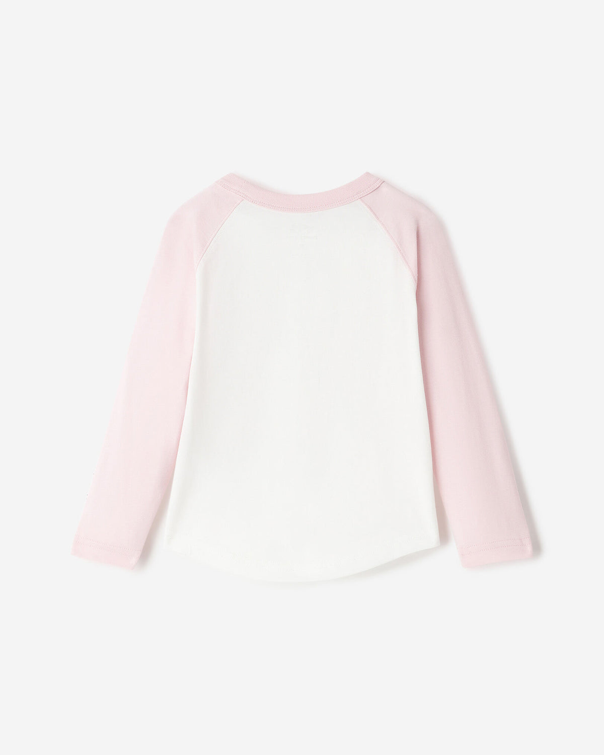 Toddler Cooper Baseball Long Sleeve T-Shirt / BABY PINK