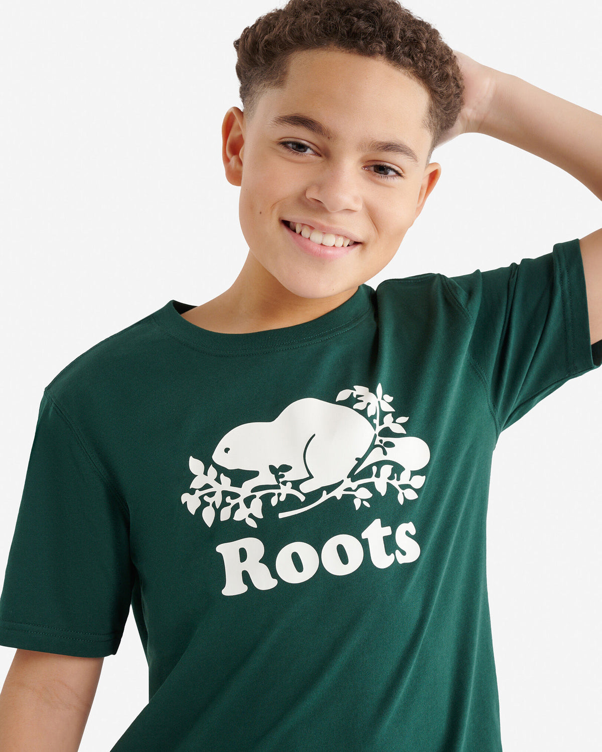 Kids Organic Original Cooper Beaver T-Shirt / VARSITY GREEN
