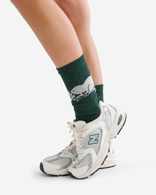 Adult Cooper Beaver Sock / VARSITY GREEN