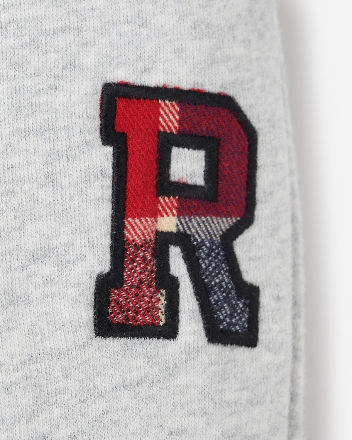 Baby Plaid Applique Sweatpant / ATHLETIC GREY MIX