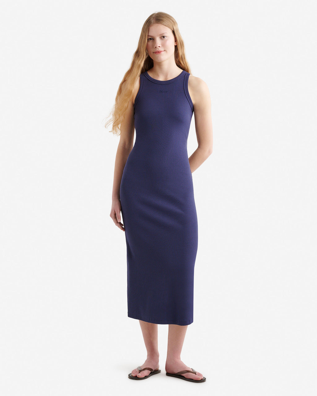 Rib Dress / INDIGO INK