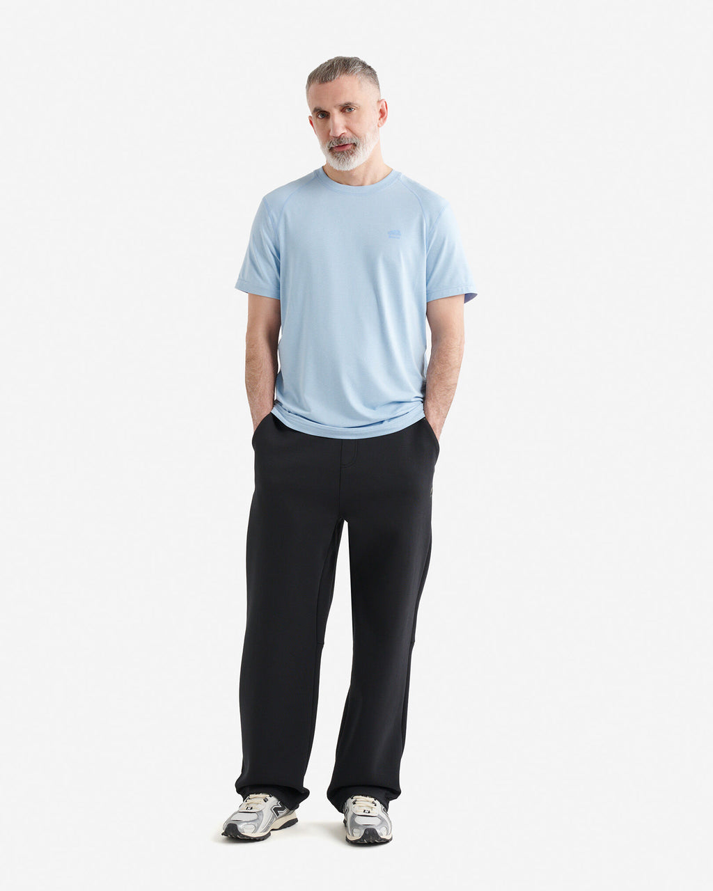 Renew Knit Short Sleeve Top / LIGHT SKY BLUE PPR