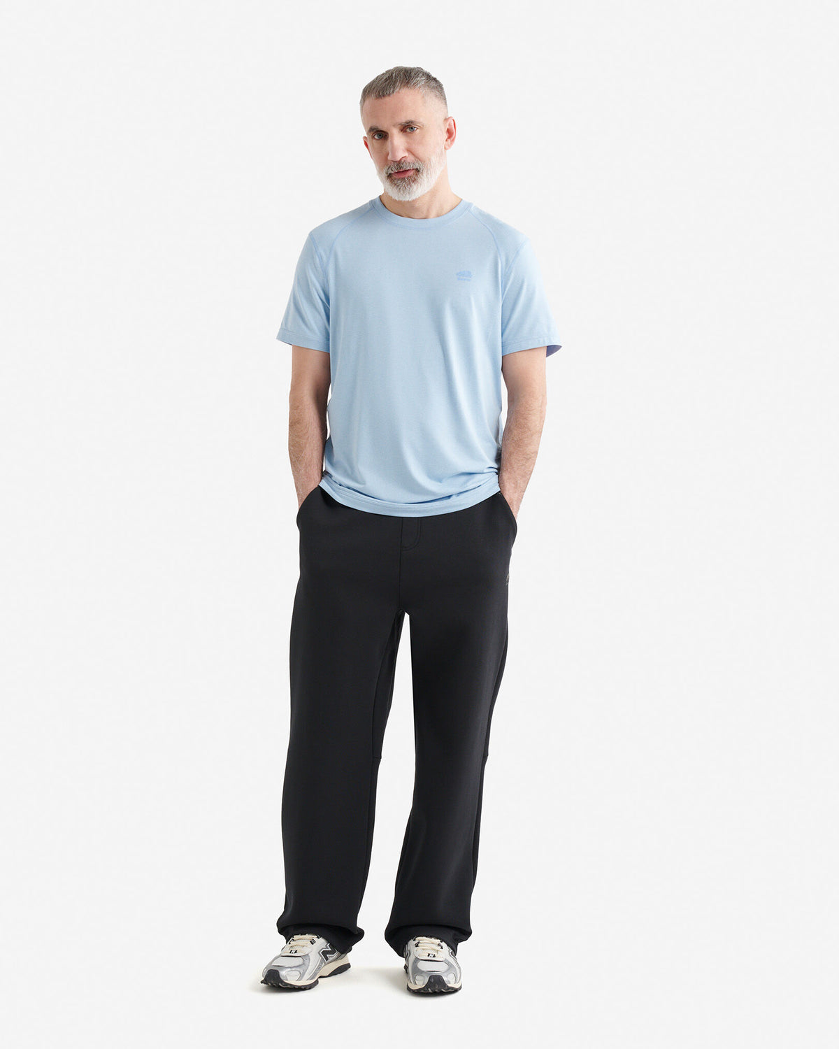 Renew Knit Short Sleeve Top / LIGHT SKY BLUE PPR