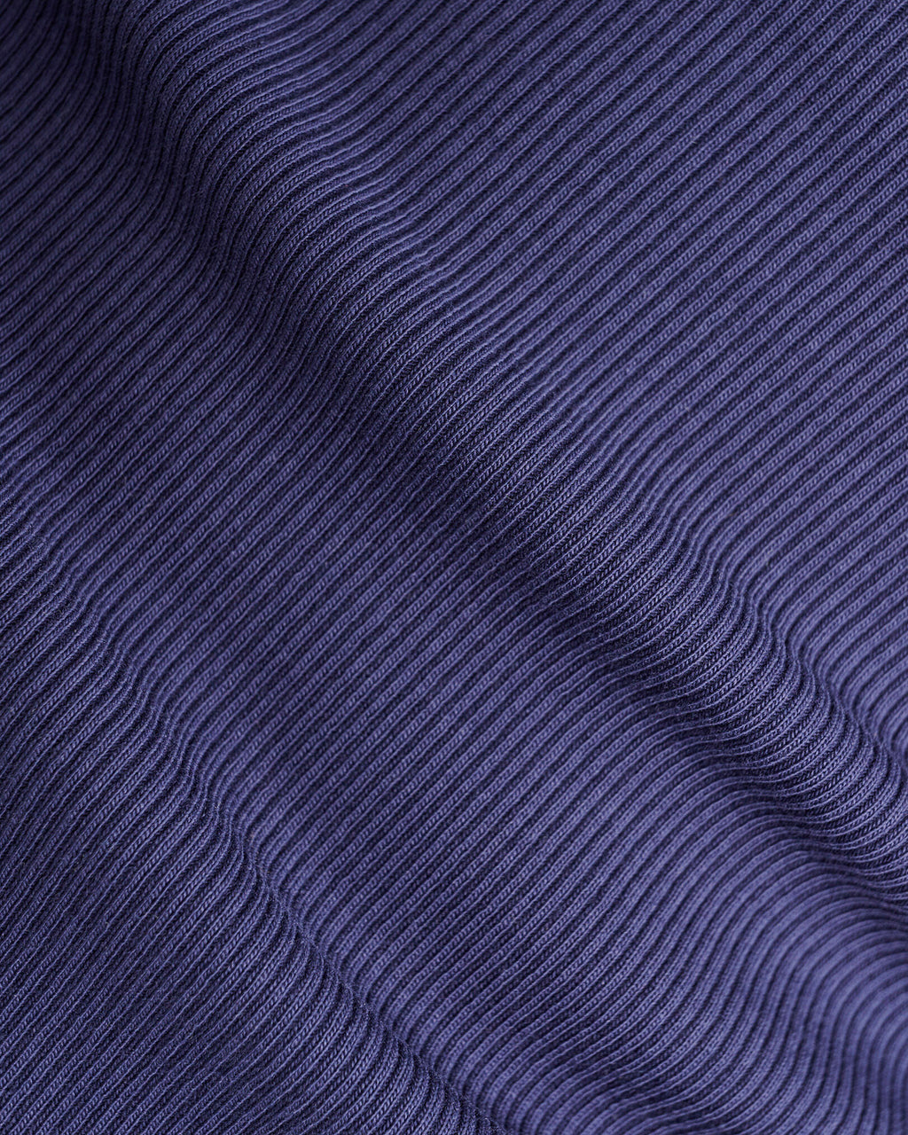 Rib Short Sleeve T-Shirt / INDIGO INK