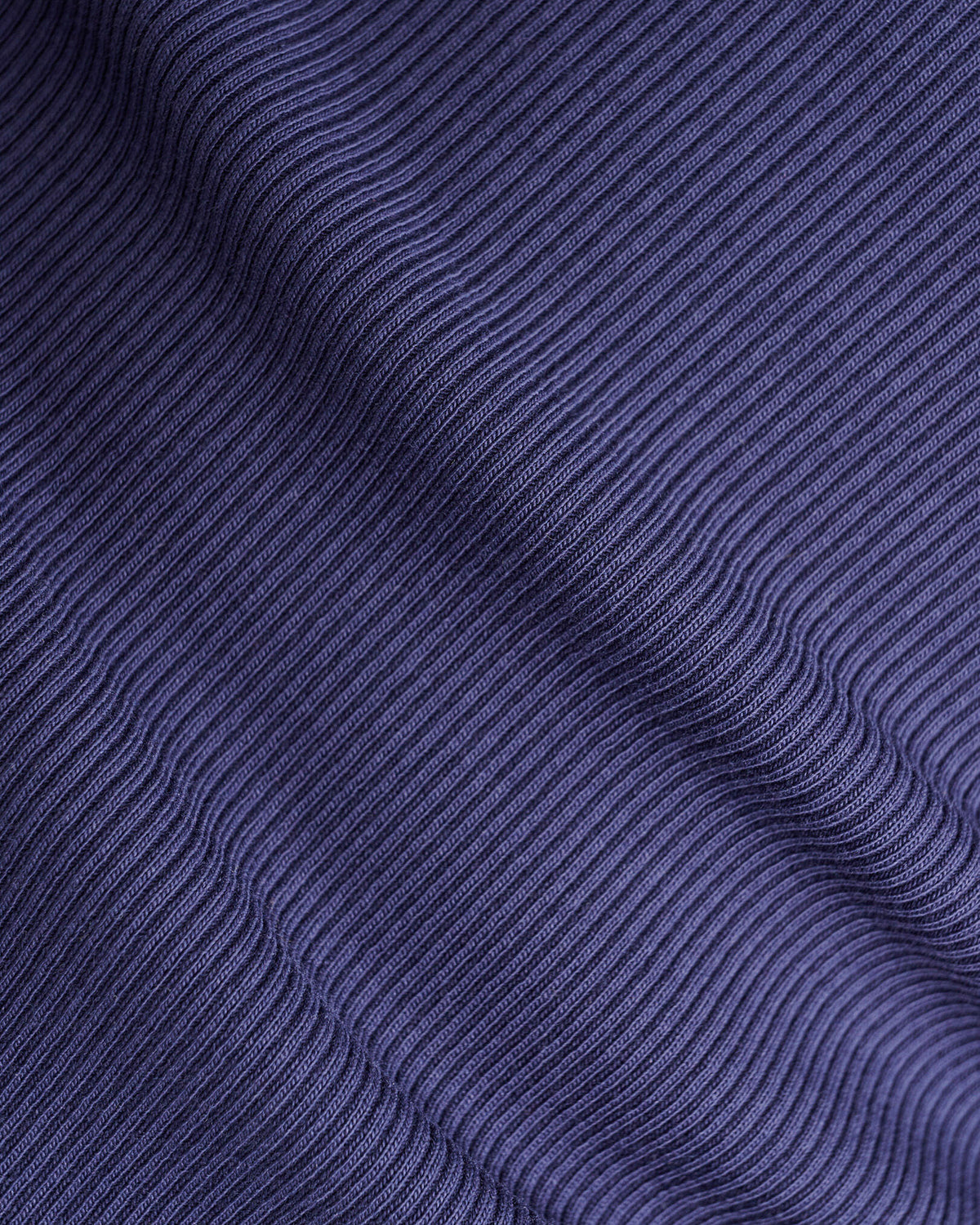 Rib Short Sleeve T-Shirt / INDIGO INK