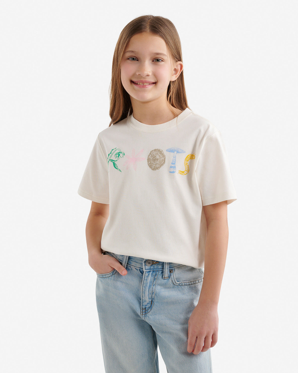 Kids Nature Stamps T-Shirt / EGRET
