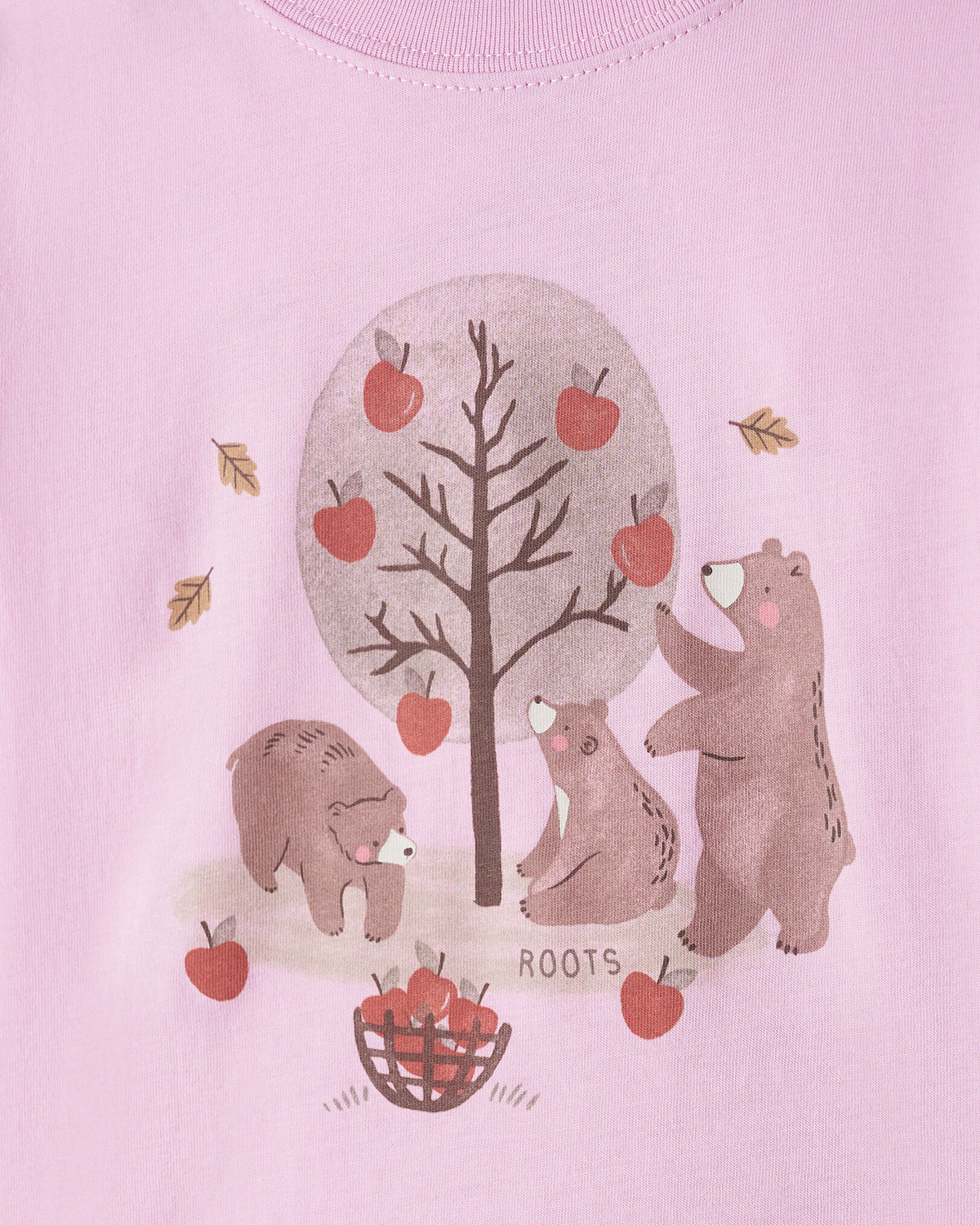 Toddler Cozy Bear Long Sleeve T-Shirt / PINK LAVENDER