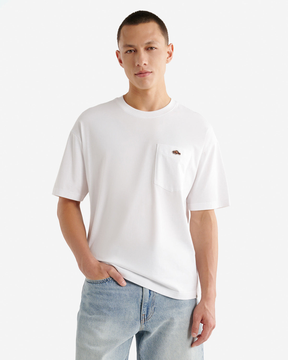 Mens Beavermark T-Shirt / WHITE