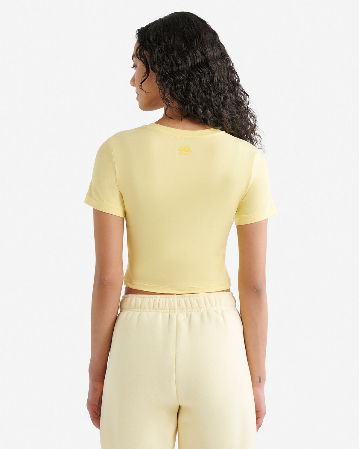 Renew Knit Crop T-Shirt / SUNSHINE YELLOW
