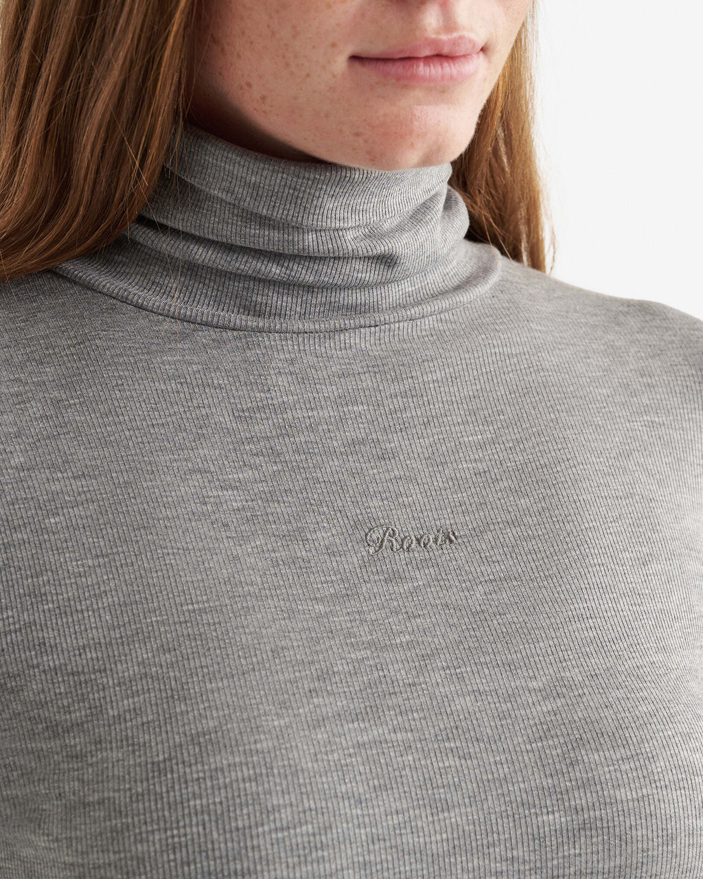Rib Turtleneck / MEDIUM GREY MIX