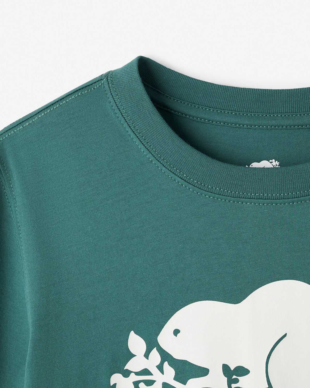 Kids Organic Original Cooper Beaver T-Shirt / BLUE SPRUCE