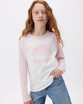 Kids Cooper Baseball Long Sleeve T-Shirt / BABY PINK
