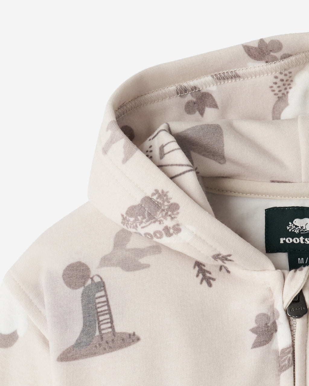 Baby Nature Playground Full Zip Hoodie / FADED KHAKI