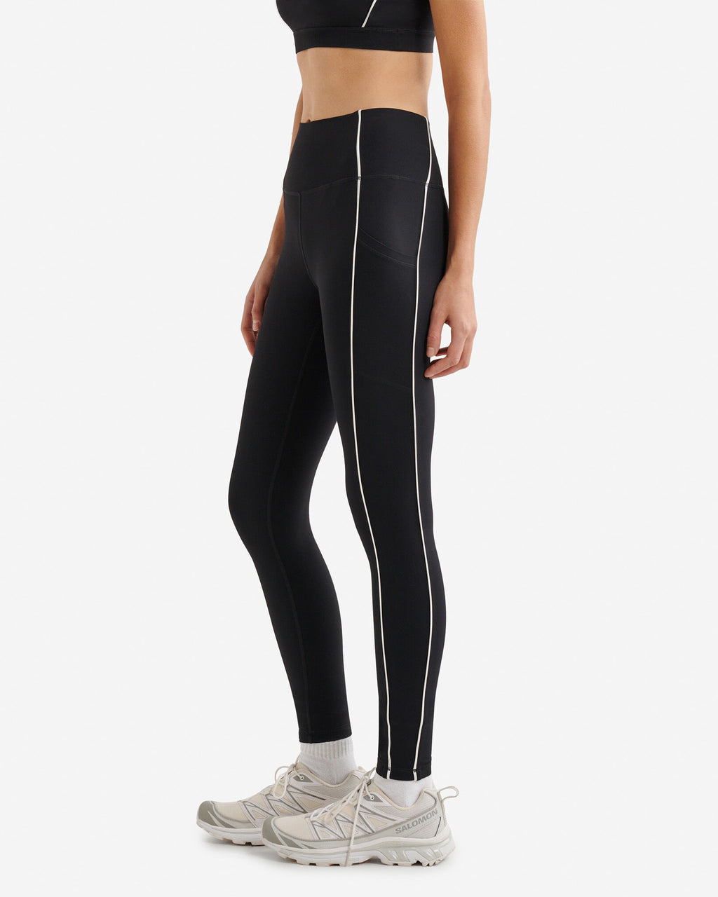 Restore Stretch Piped Legging / BLACK