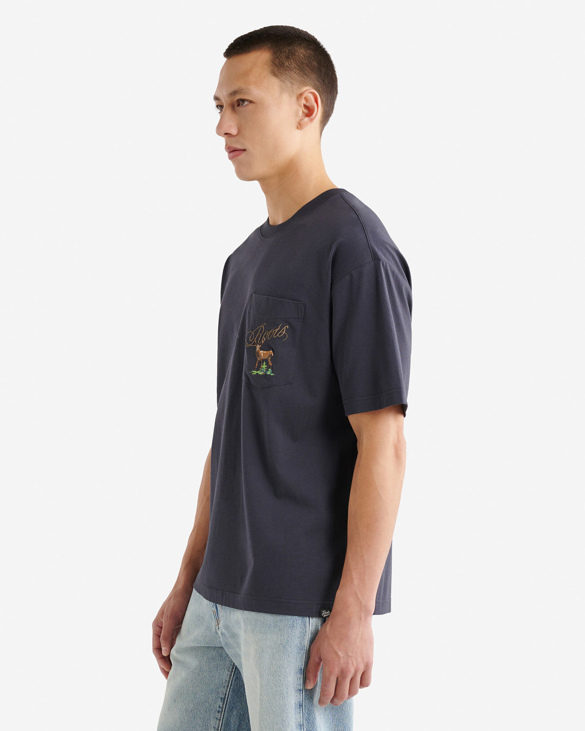 Mens Pocket Trail Relaxed T- Shirt / MIDNIGHT GREY