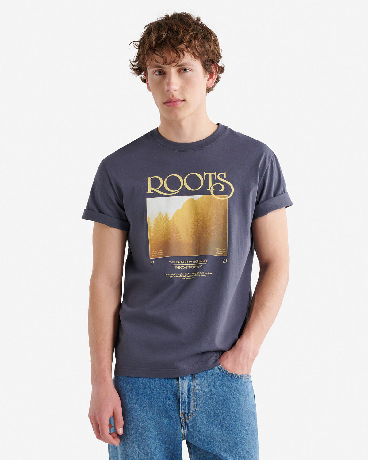 Mens Wilderness Snapshot T-Shirt / GRAPHITE GREY