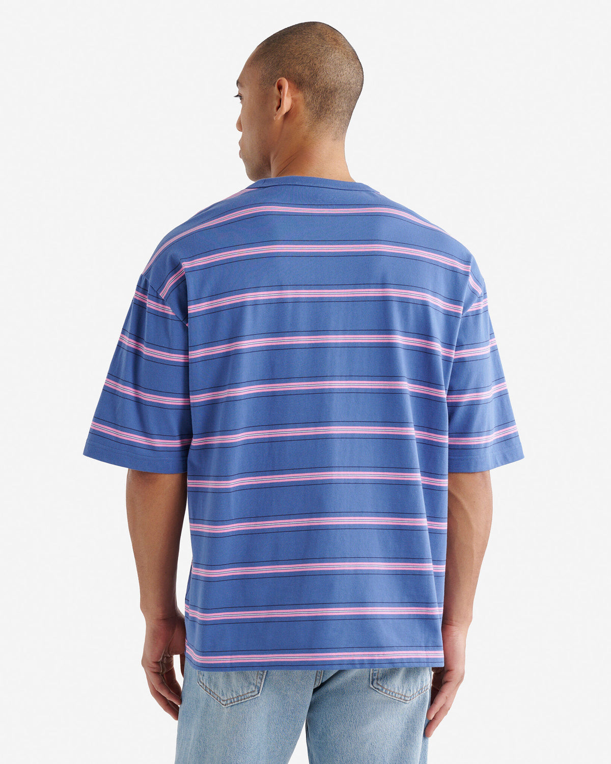 Striped T-Shirt / INDIGO INK