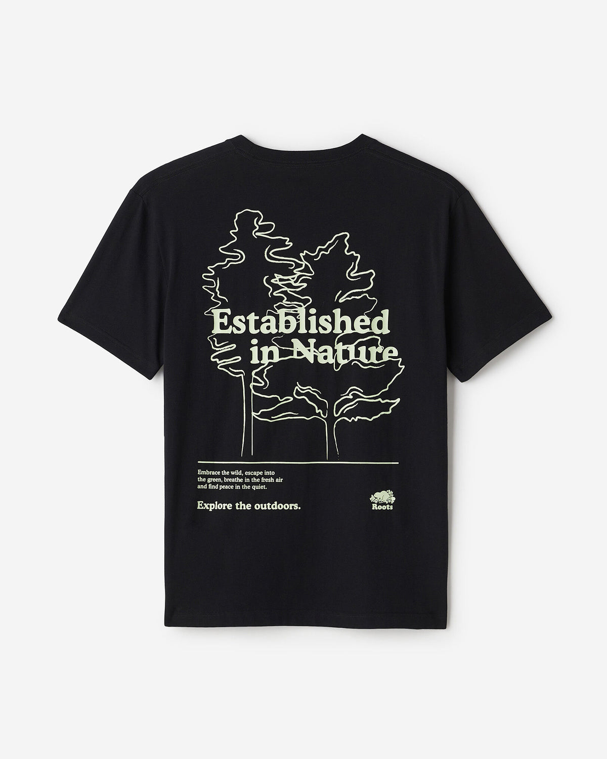 Mens Natural Habitat T-Shirt / BLACK