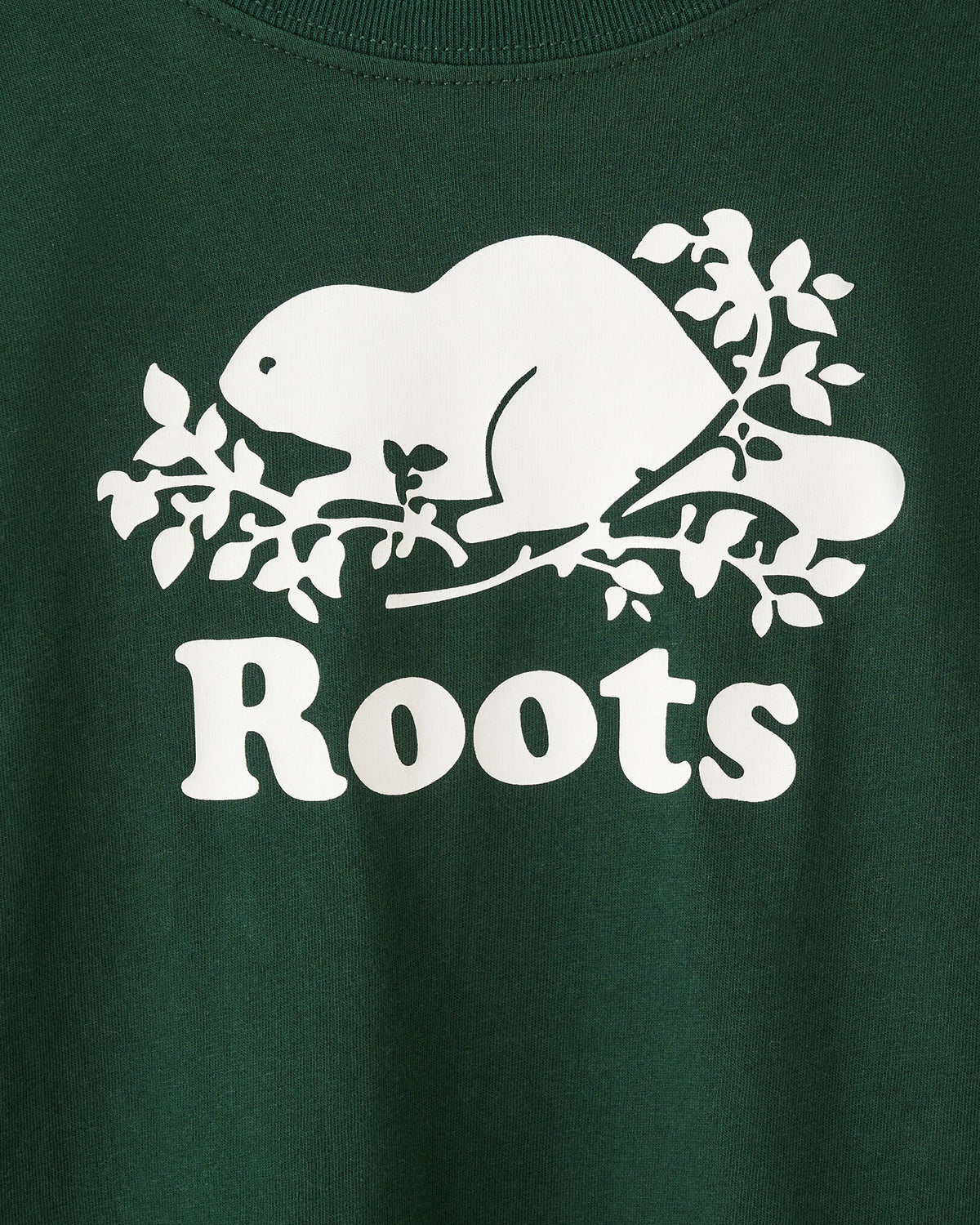 Toddler Organic Original Cooper Beaver Long Sleeve T-Shirt / VARSITY GREEN