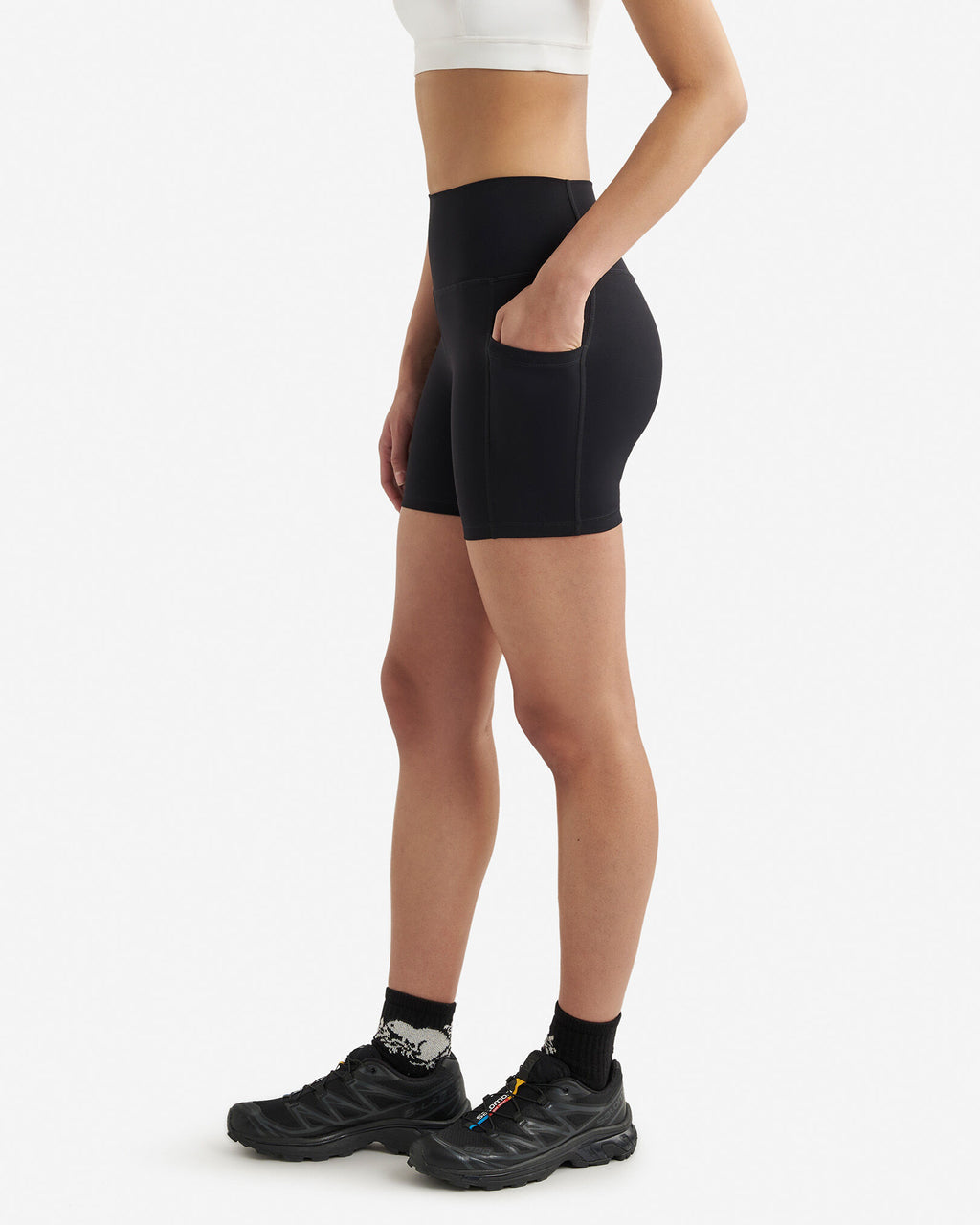 Restore Stretch Bike Short 5 Inch / BLACK