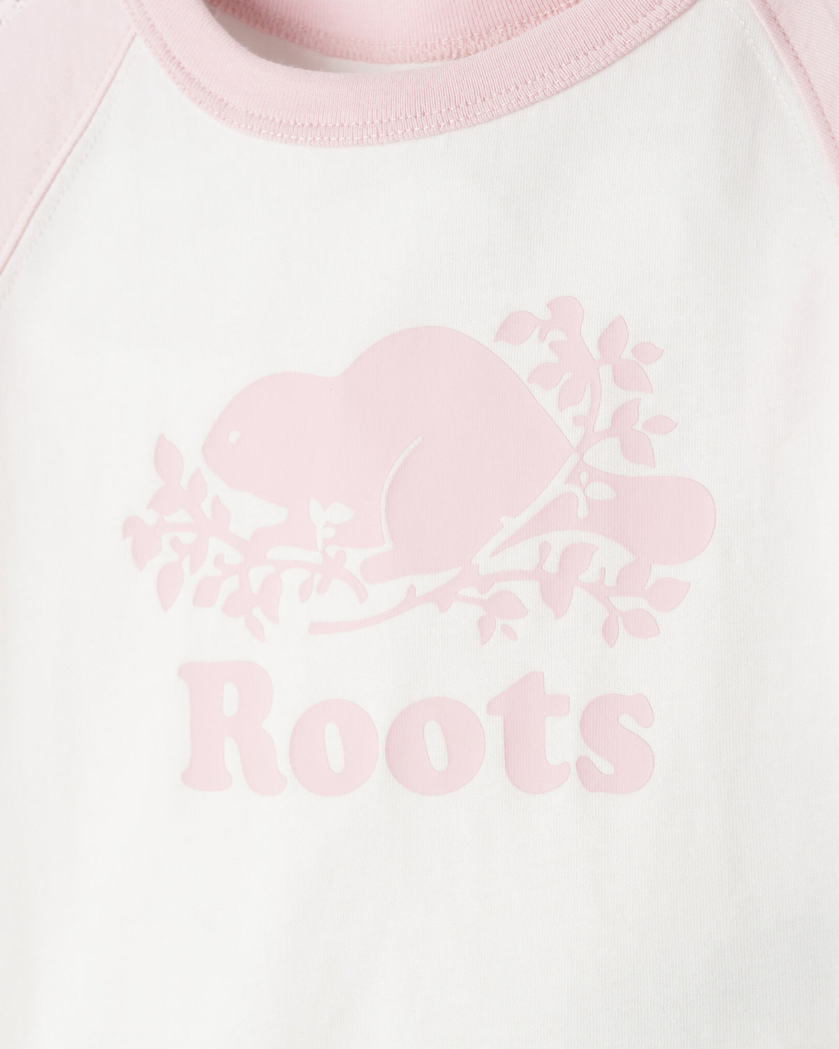 Baby Cooper Baseball Long Sleeve T-Shirt / BABY PINK