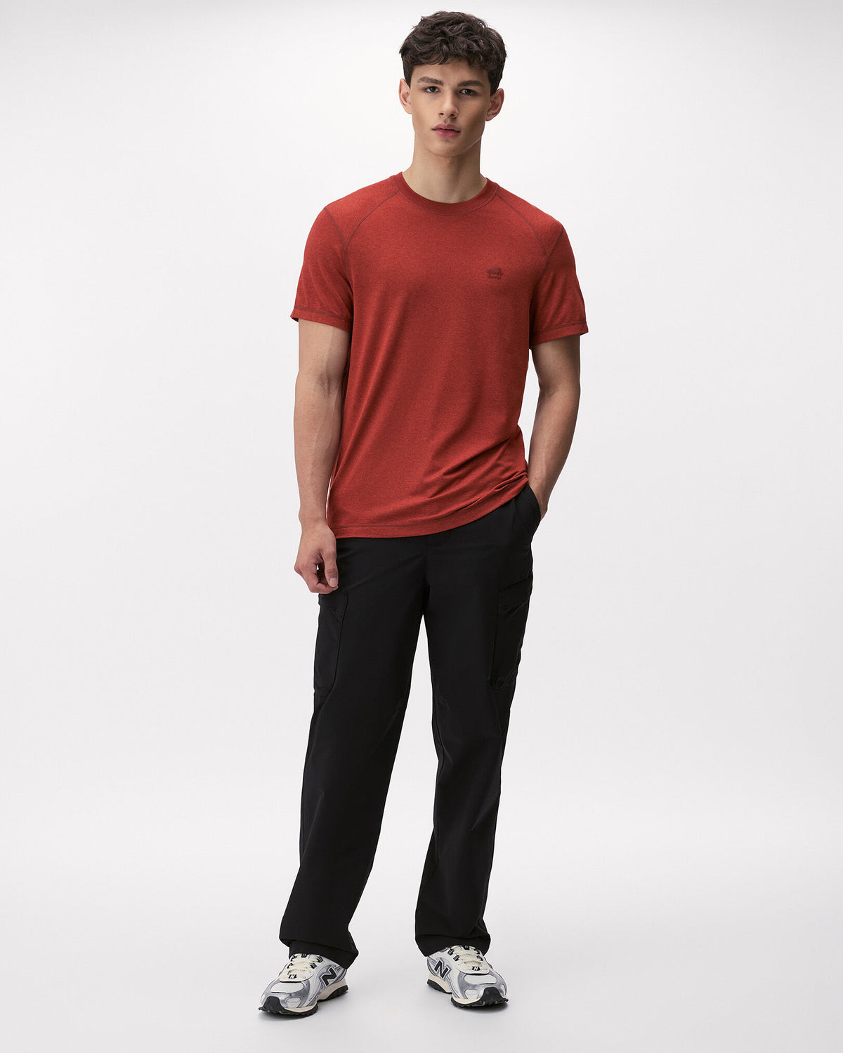 Renew Knit Short Sleeve Top / CANYON RED PEPPER