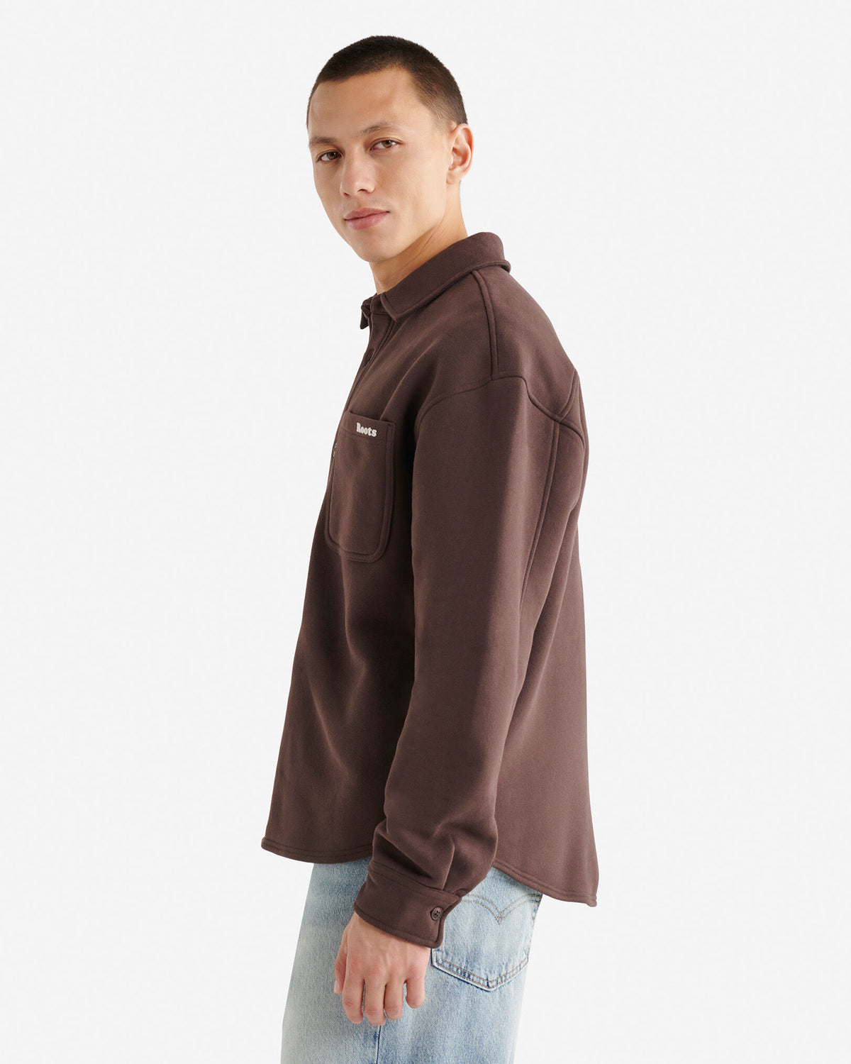 Cloud Fleece Shirt / BLACK COFFEE