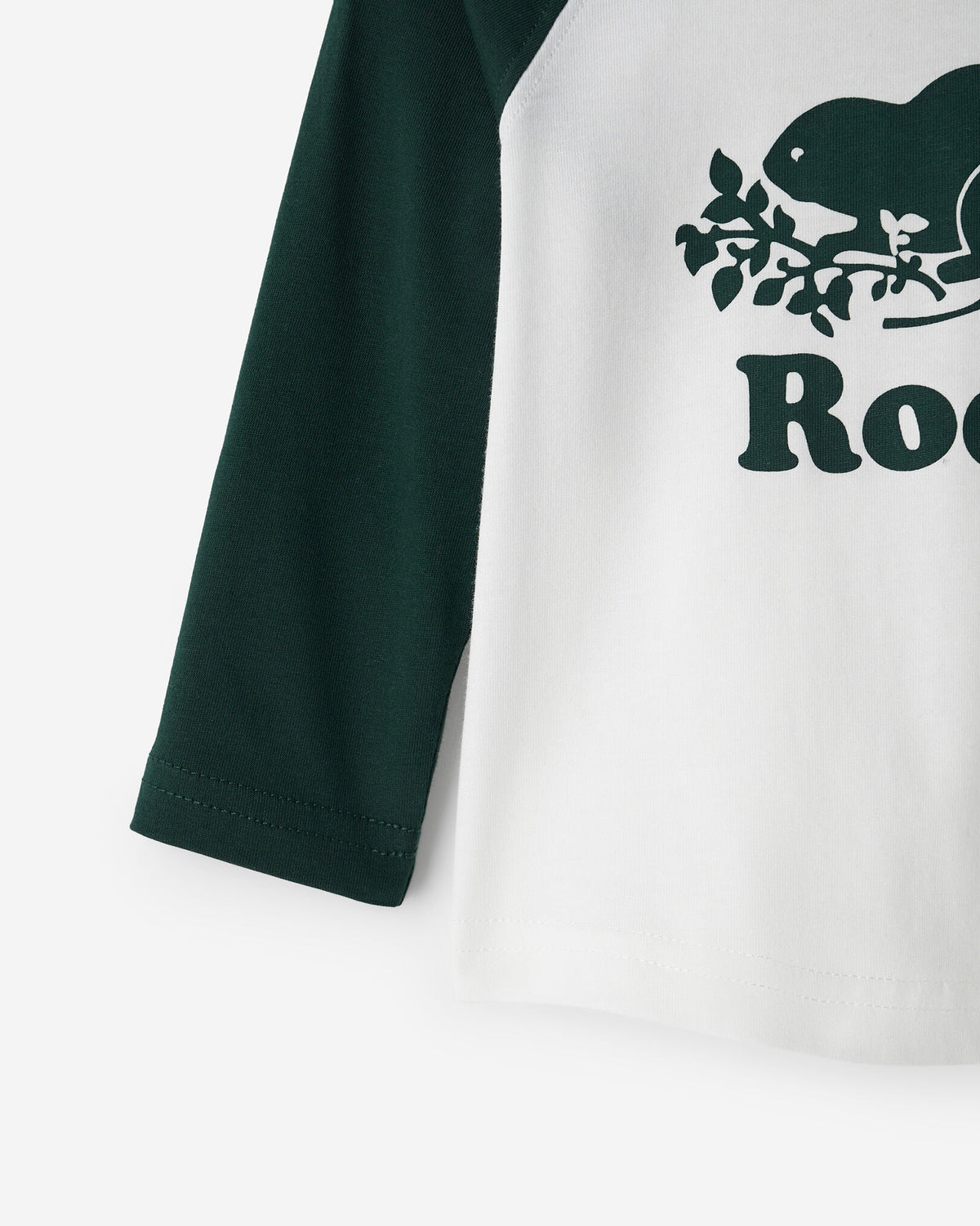 Baby Organic Cooper Baseball T-Shirt / VARSITY GREEN