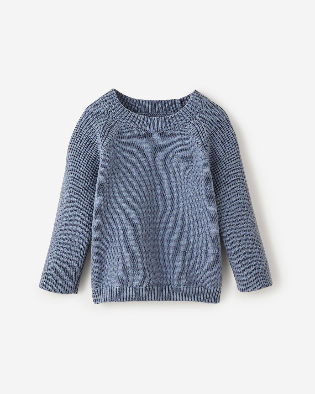 Baby Sweater Knit Crew / SLATE BLUE