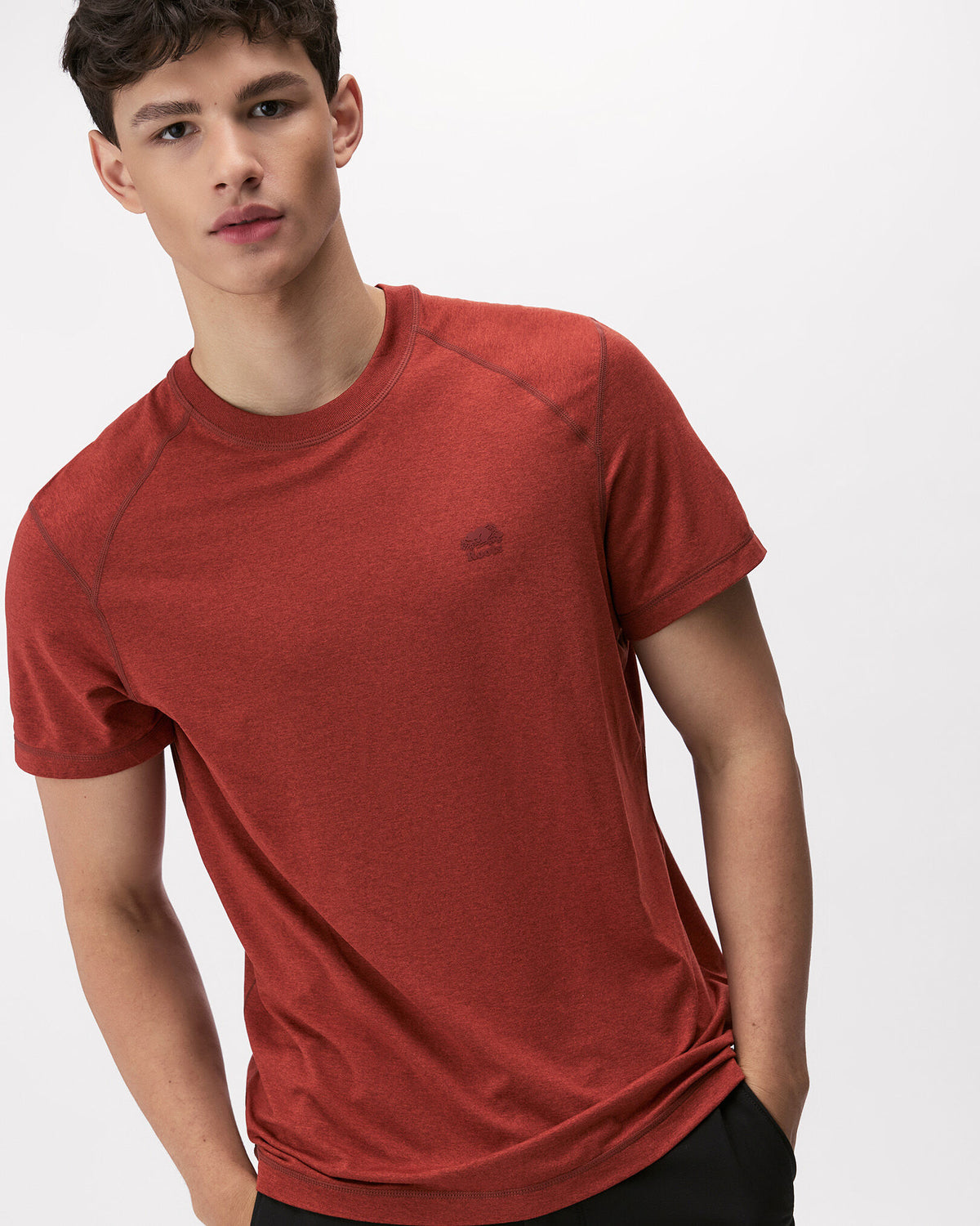 Renew Knit Short Sleeve Top / CANYON RED PEPPER