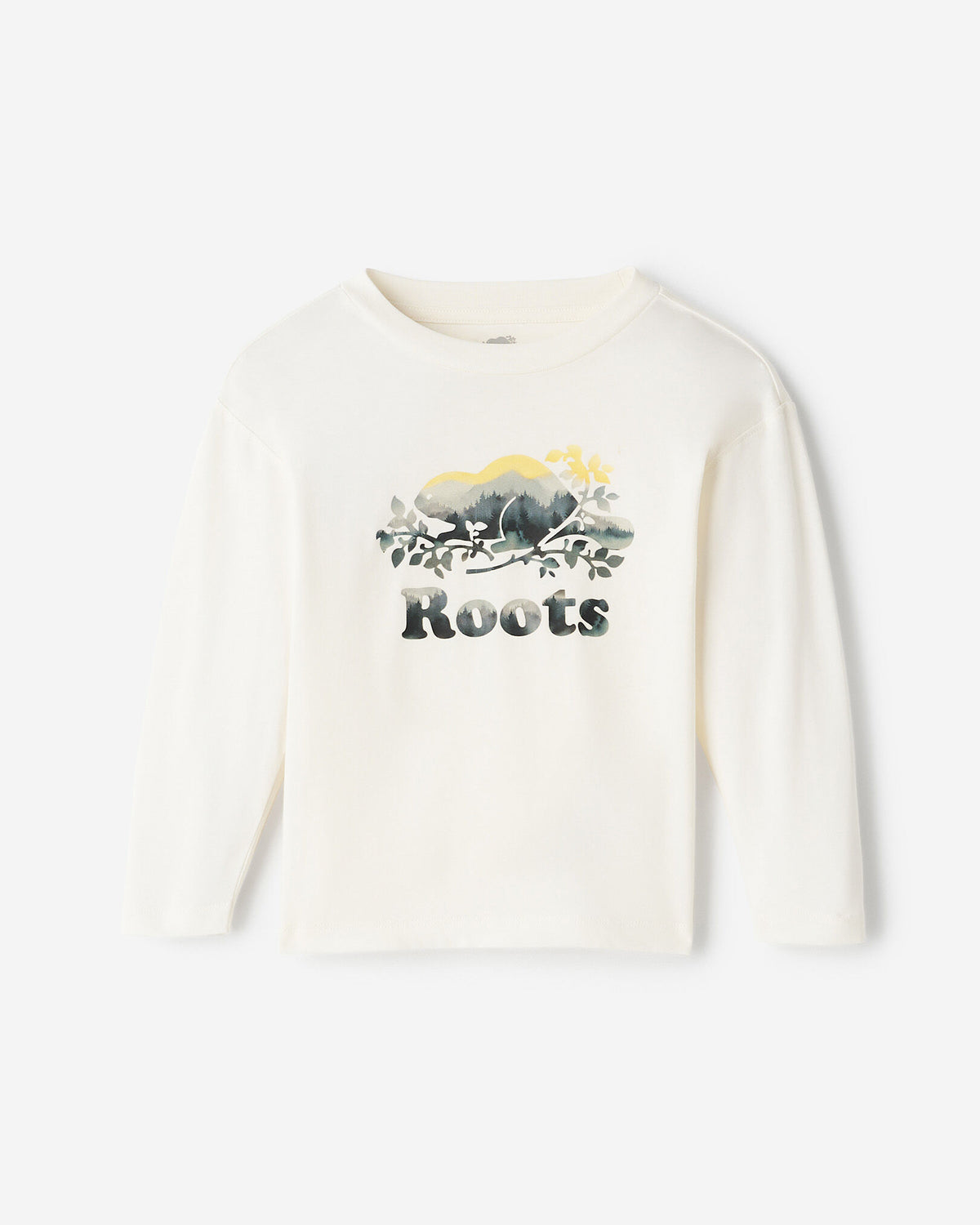 Toddler Organic Cooper Watercolour T-Shirt / EGRET