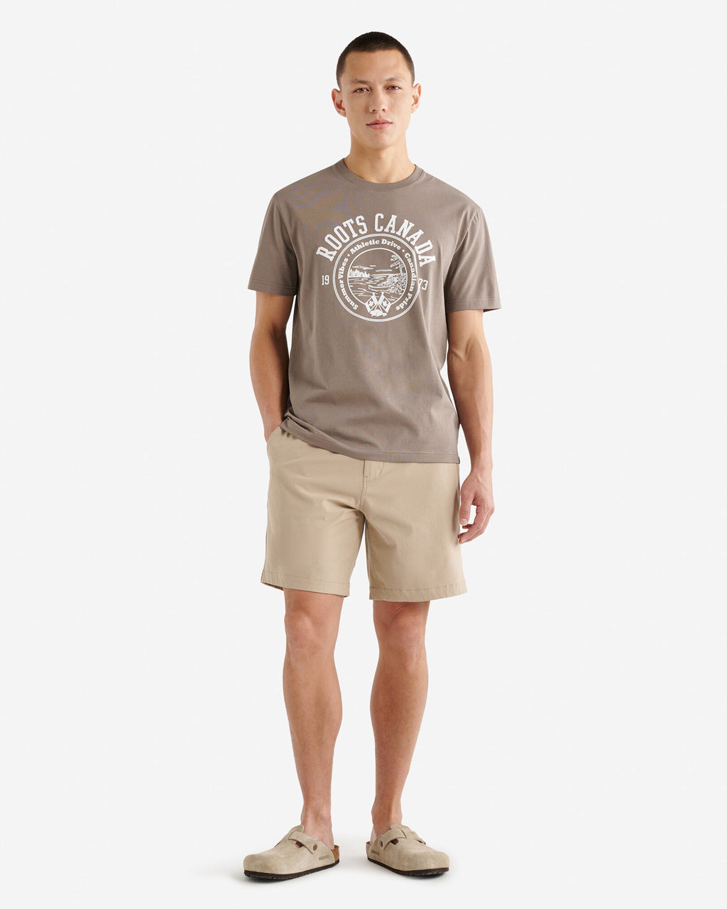 Mens  Lakeview T-Shirt / BOULDER BROWN