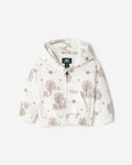 Baby Cozy Bear Full Zip Hoodie / EGRET