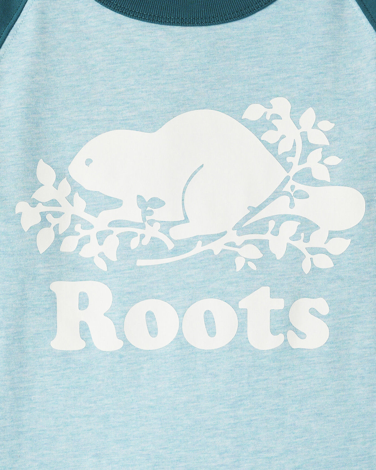 Kids Cooper Baseball Long Sleeve T-Shirt / OCEAN TEAL