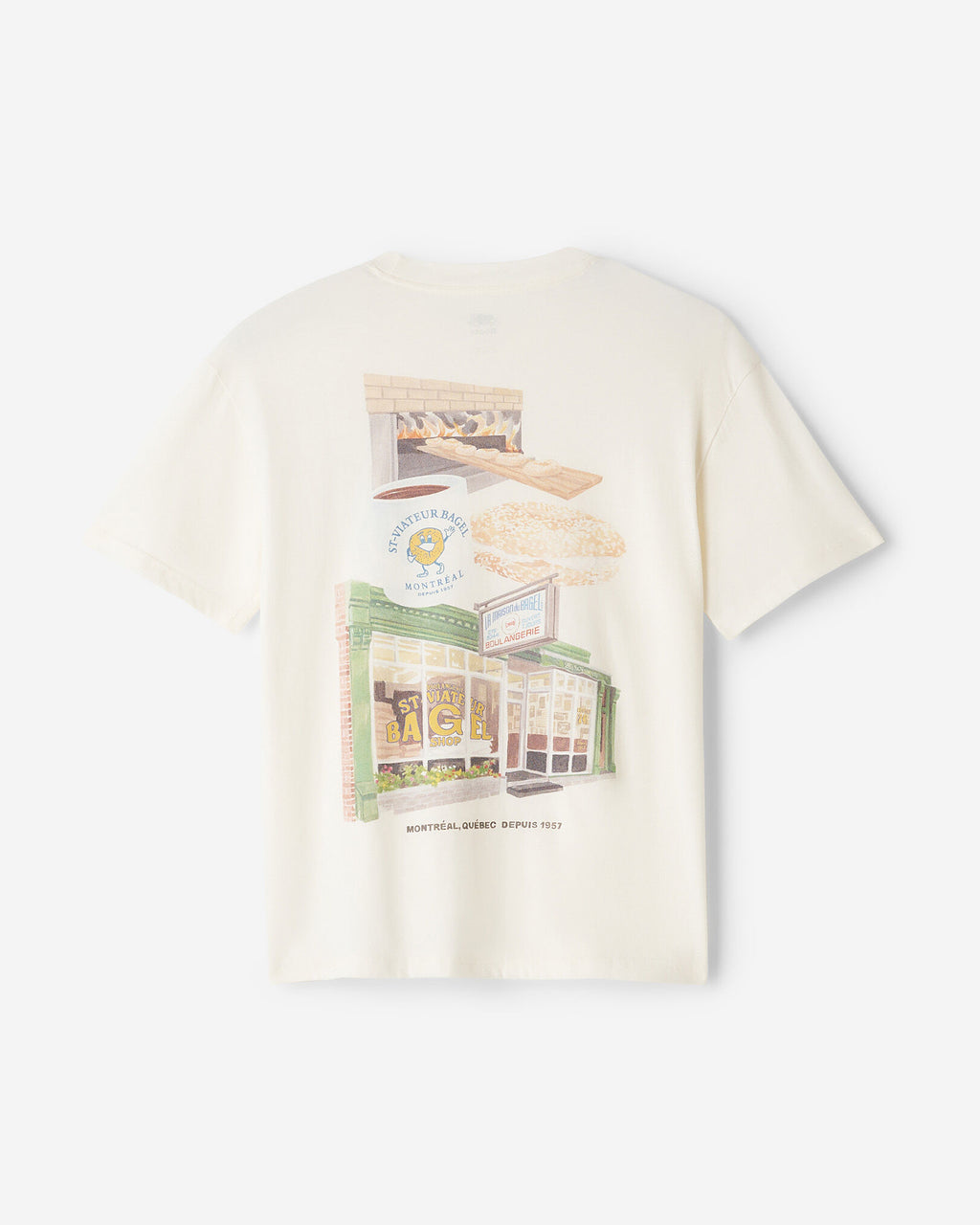 X St-Viateur T-Shirt / EGRET