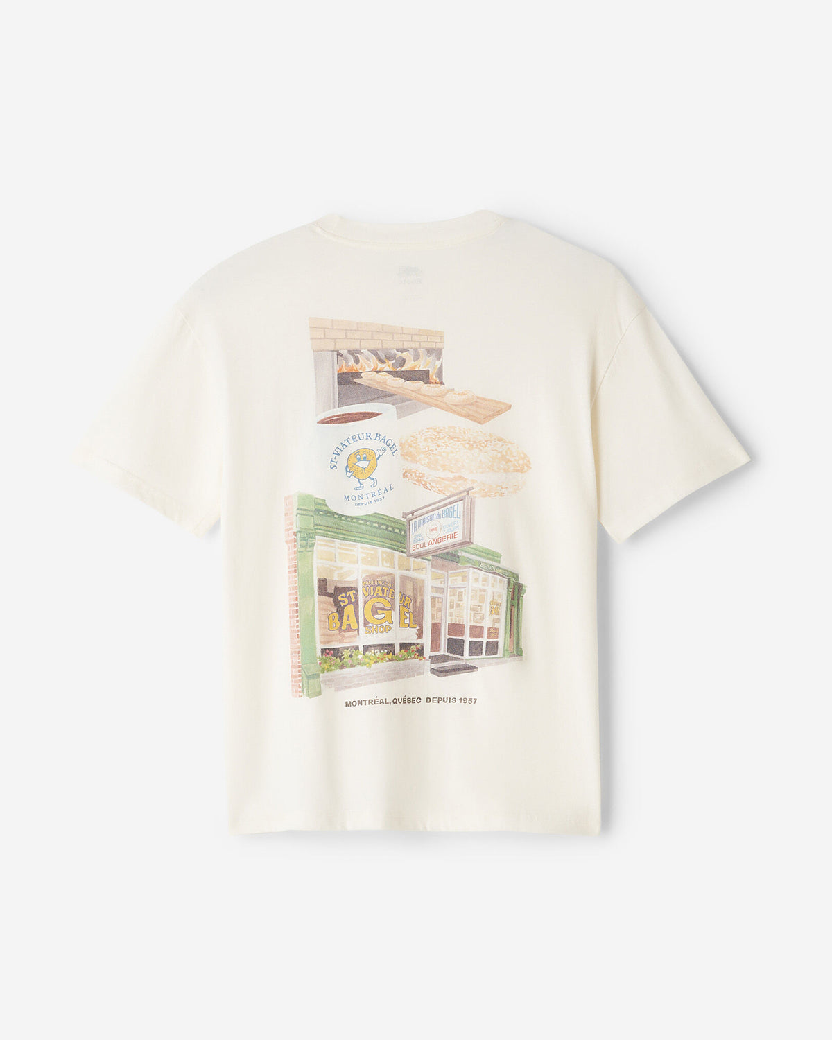 X St-Viateur T-Shirt / EGRET