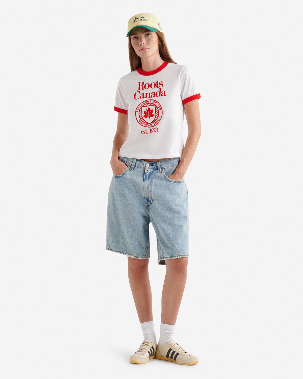 Northern Athletics Ringer T-Shirt / WHITE