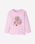 Toddler Cozy Bear Long Sleeve T-Shirt / PINK LAVENDER