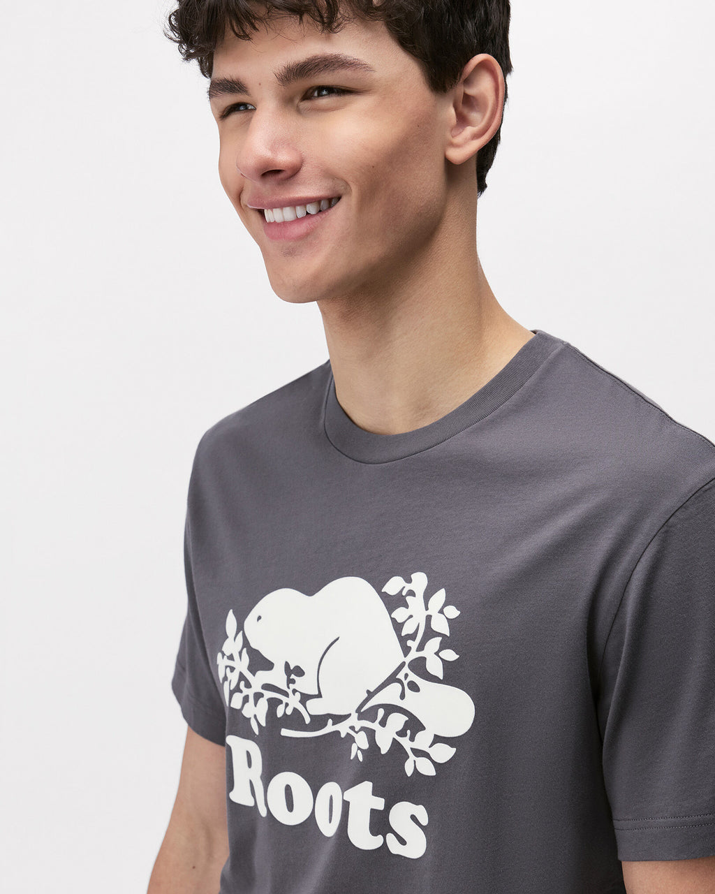 Mens Organic Cooper Beaver T-Shirt / CLIFFSTONE GREY
