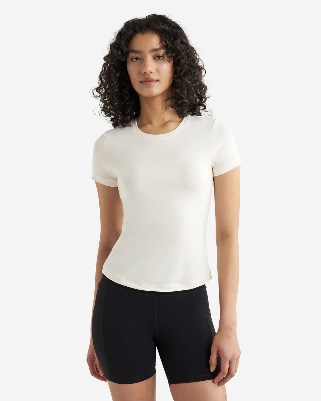 Renew Knit Short Sleeve T-Shirt / EGRET