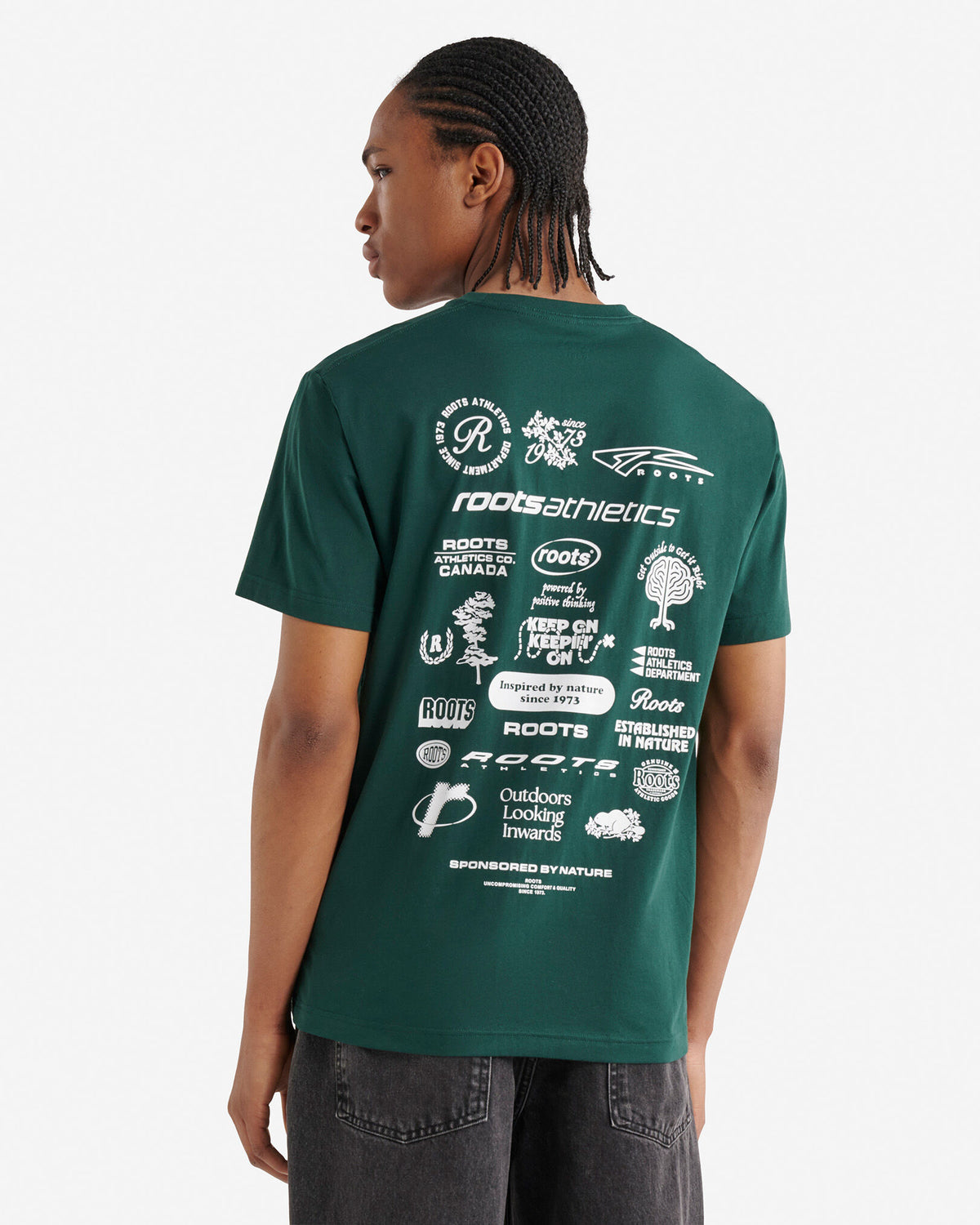 Mens Sponsored By Nature T-Shirt / VARSITY GREEN