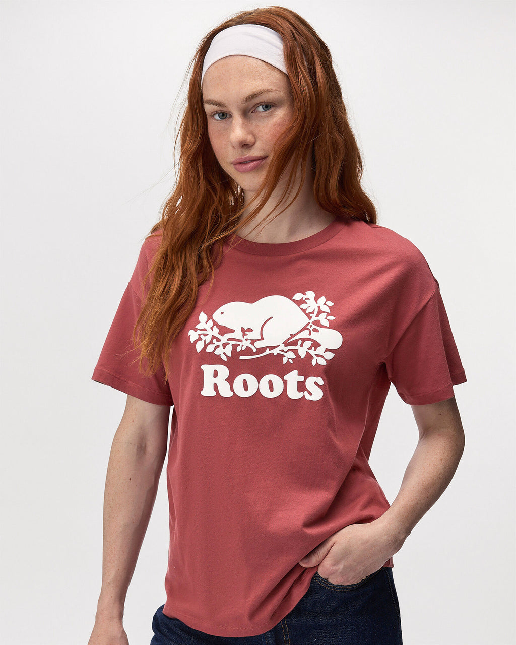 Womens Organic Relaxed Cooper T-Shirt / APPLE BUTTER