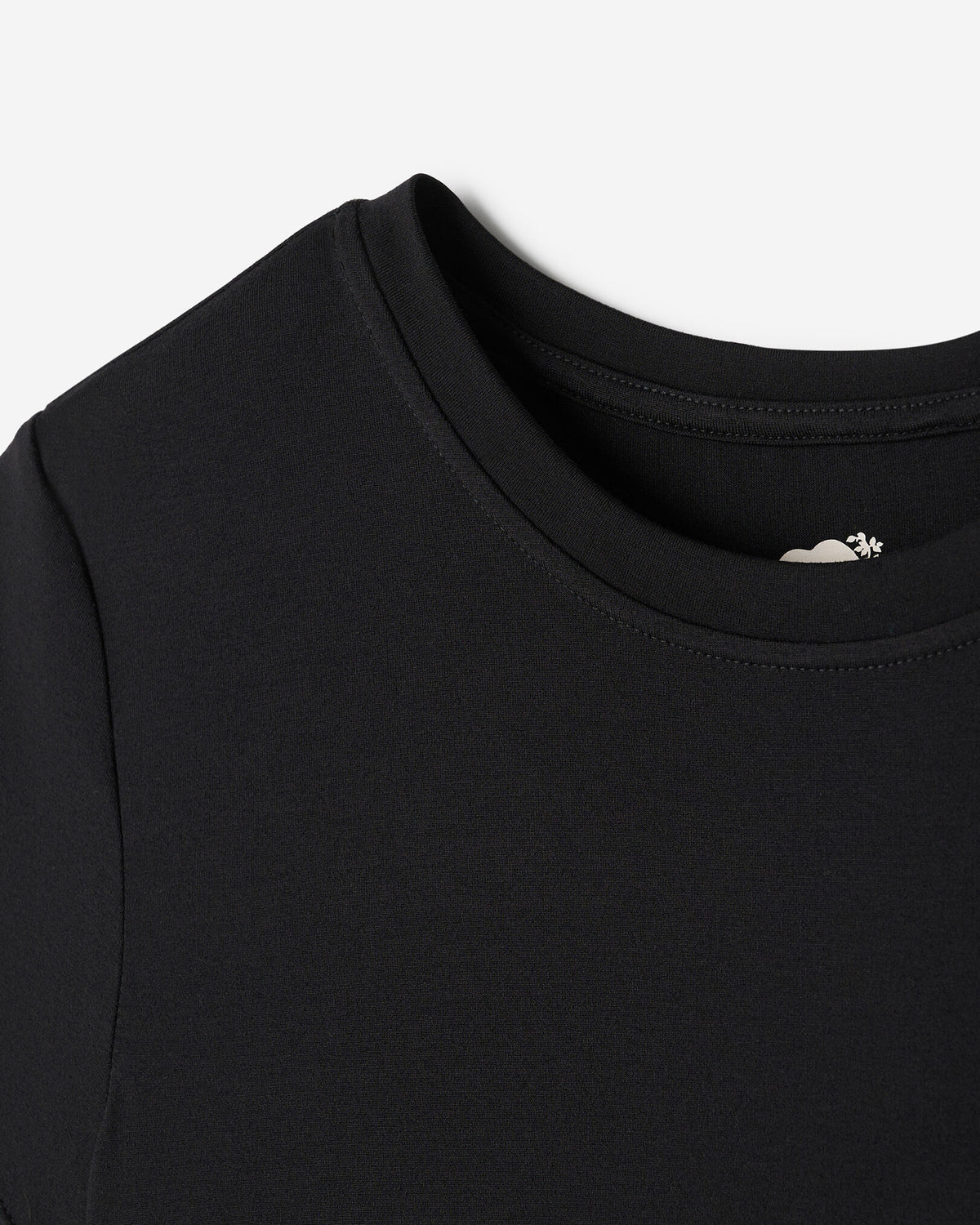 Renew Knit Short Sleeve Dress / BLACK