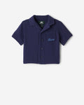 Baby Isla Camp Shirt / INDIGO INK