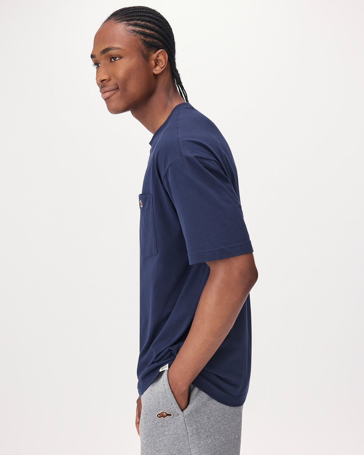 Mens Beavermark T-Shirt / NAVY BLAZER