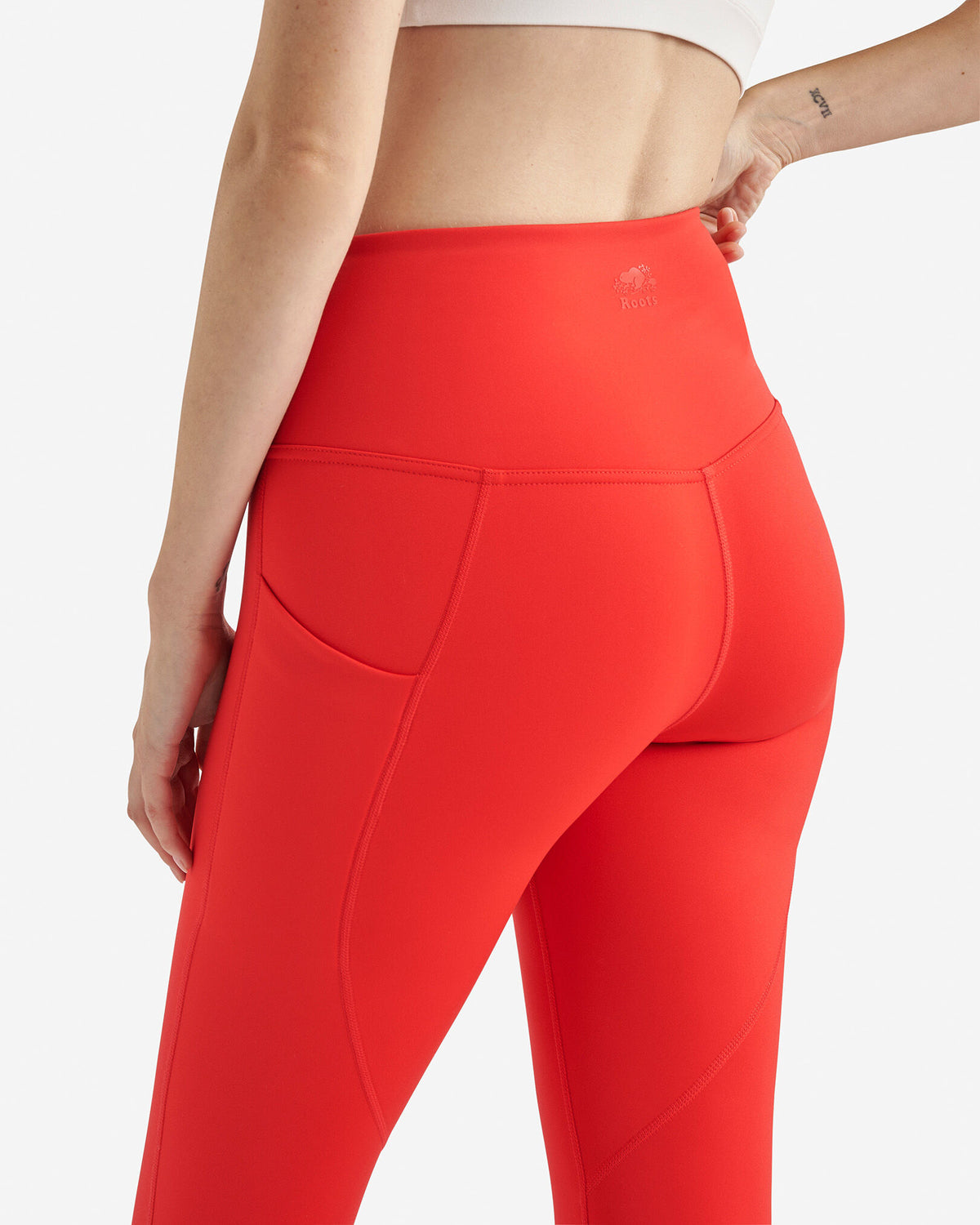 Restore Warm Pocket Legging / CHERRY BURST